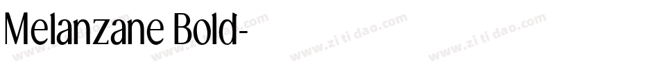 Melanzane Bold字体转换